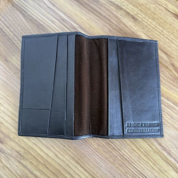 Bijoux Terner Genuine Leather Black Passport Holder - Picture 2 of 8